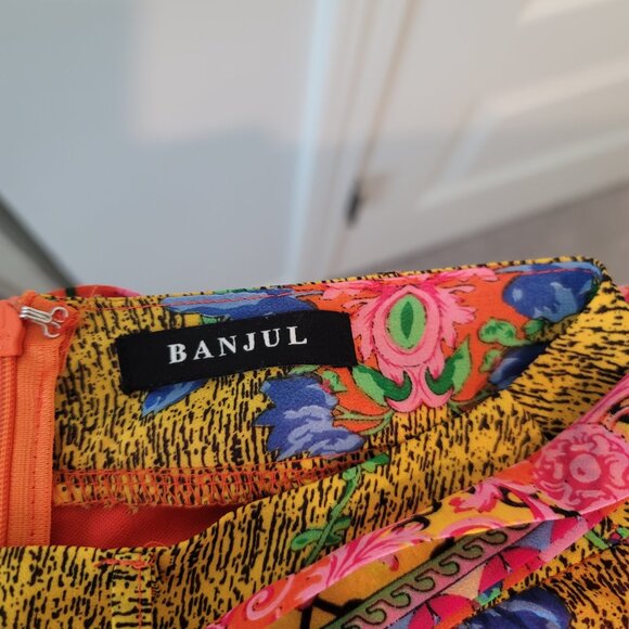 Banjul Boho-Print Palazzo Pants - size 0/1 - Picture 4 of 4